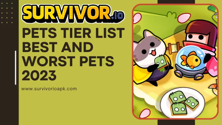 Survivor.Io Pets Tier List Best And Worst Pets 2024